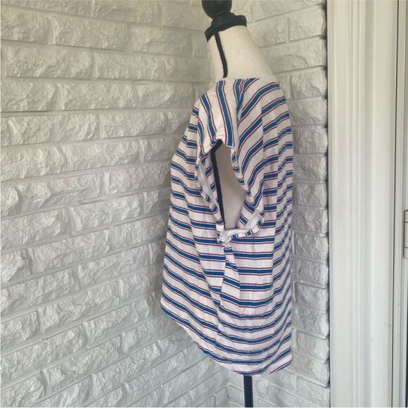 Zara Striped Short Sleeved Top - Picture 3 of 3